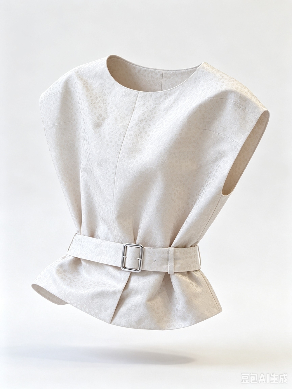 Dries Van Noten Sleeveless Belted Peplum Top